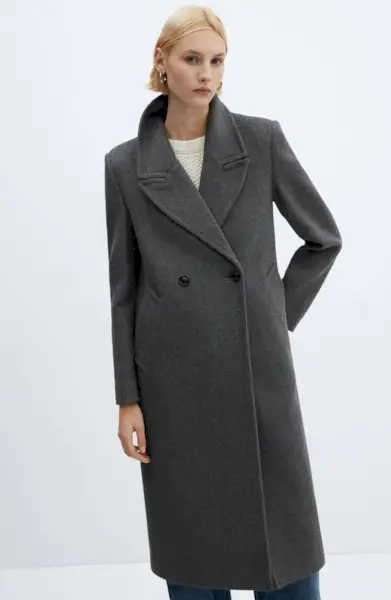 Mango + Lapels Wool Coat