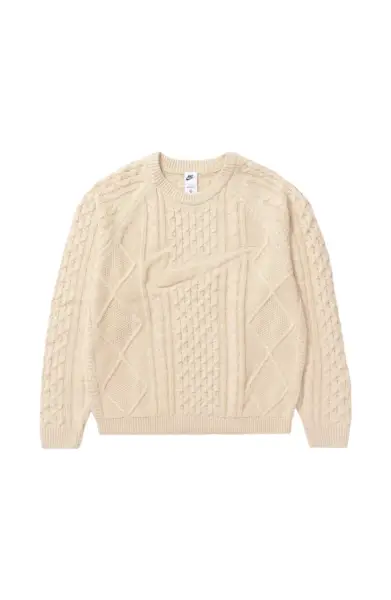 Nike + Life Cable Knit Sweater