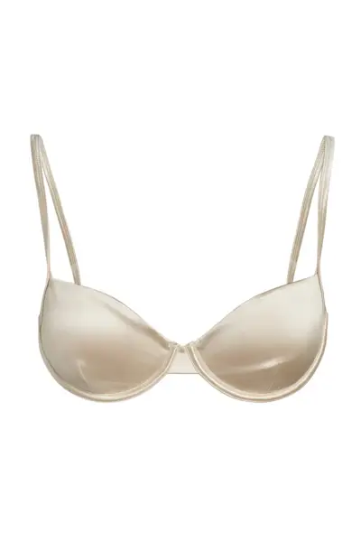 Monday Swimwear, Capri Top - Champagne Shiny Jersey