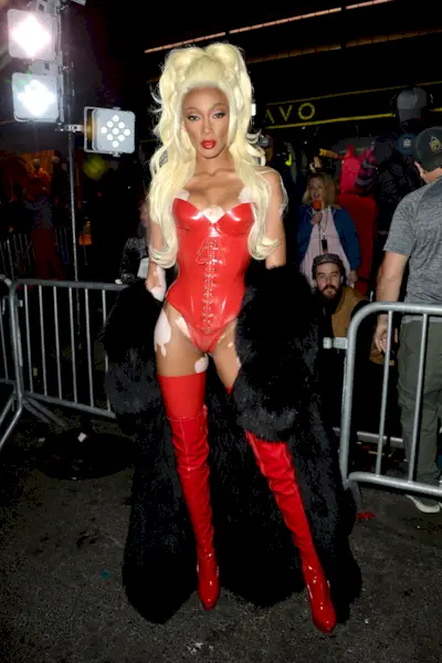 Winnie Harlow dressed as RuPaul.