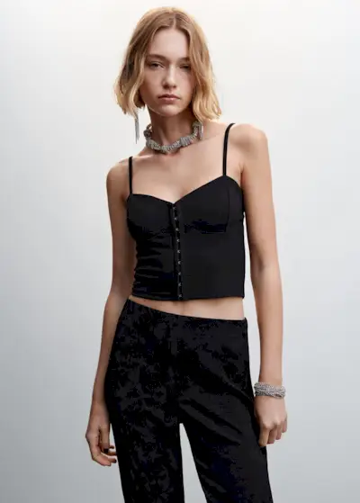 Mango + Corset Style Top