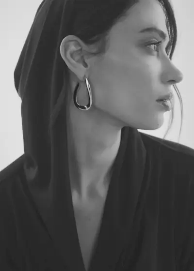 Mango + Twisted Hoop Earrings