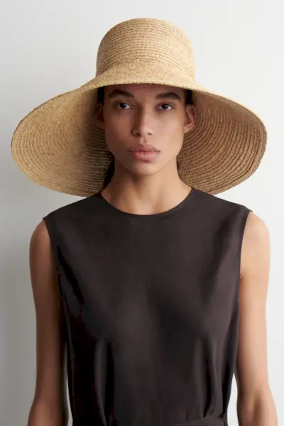 Wide-Brim Straw Hat