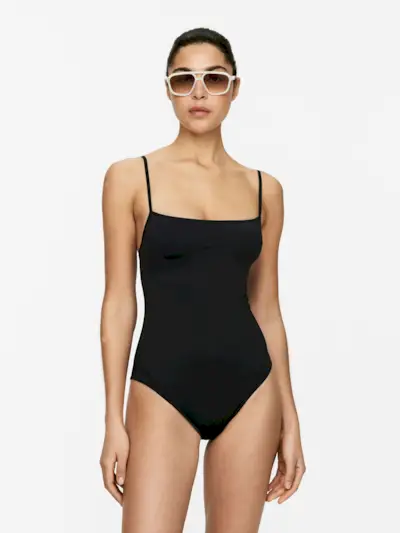 Square-Neck Swimsuit – Black – Women – Arket Gb