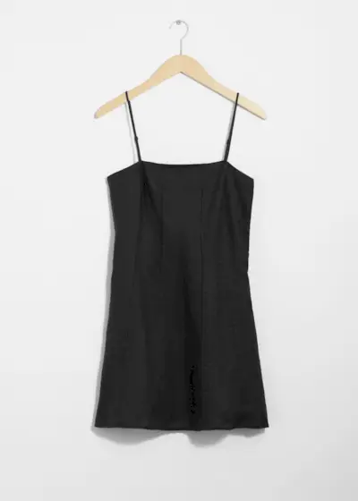 Strappy Linen Mini Dress