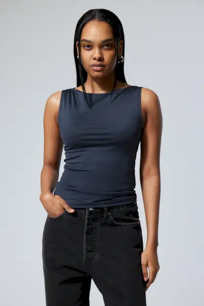 Annie Boatneck Sleeveless Top