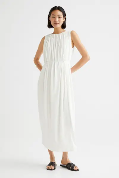 H&M + Calf-Length Dress