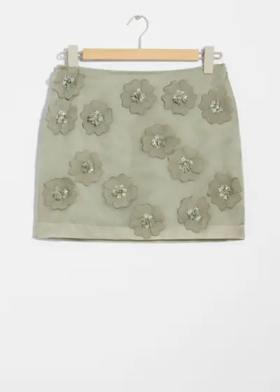 Textured Mini Skirt