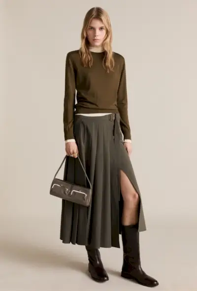 An image of one of the biggest skirt trends for 2025.