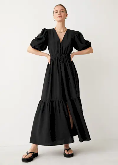 & Other Stories + Puff Sleeve Maxi Dress
