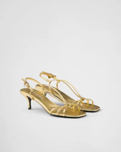 Mordoré Nappa Leather Heeled Sandals