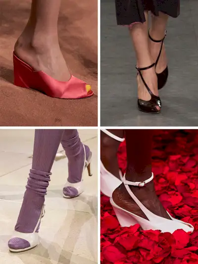 Shoes on the fall/winter 2025 runway