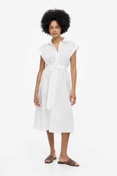 H&M + Shirt Dress With Belt