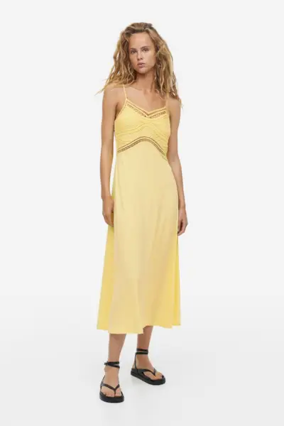 H&M + Crochet-Look Dress