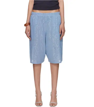 Conner Ives, Ssense Exclusive Blue Lace Basketball Shorts