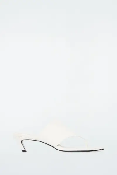 Toe-Post Heeled Sandals