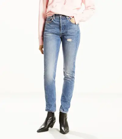 Levi's + 501 Altered Skinny Jeans in Moody Blues