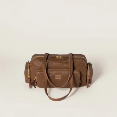 Pocket Washed Nappa Leather Bag