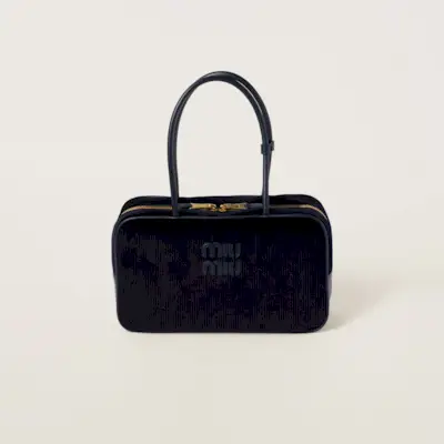 Beau Corduroy Top-Handle Bag