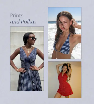 Photo collage of Gen Z Summer trends.