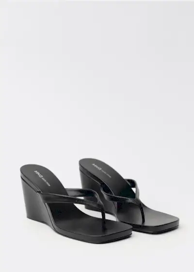 MANGO, Wedge Leather Sandals - Women | Mango United Kingdom