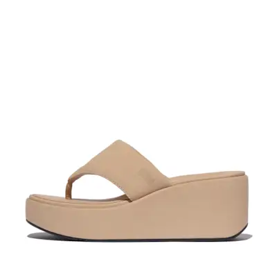 Women's Platfform Wedge Textile Toe-Posts | Fitflop Uk