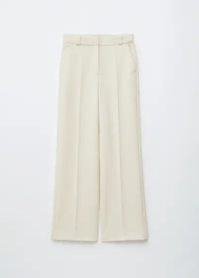 Wide Press-Crease Trousers