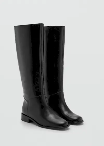 Leather High Boots - Women | Mango United Kingdom