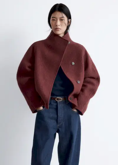 Asymmetric Wool Jacket