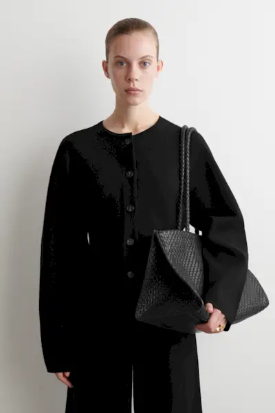 Sculpted Wool Cardigan