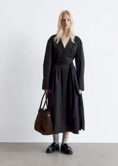 Cotton Shirt Midi Dress