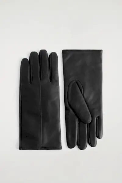 Cashmere-Lined Leather Gloves