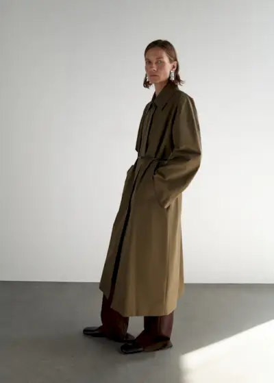 Long Cotton Trench Coat With Concealed Buttons - Women | Mango United Kingdom