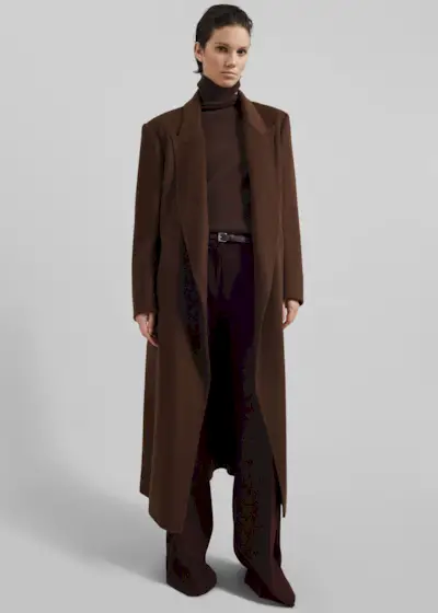 Penrose Wool Coat - Brown