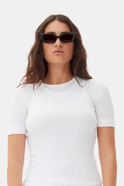 Ganni X Ace & Tate Black Sadie Sunglasses