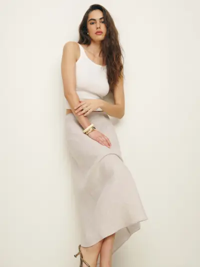 Petites Layla Linen Skirt