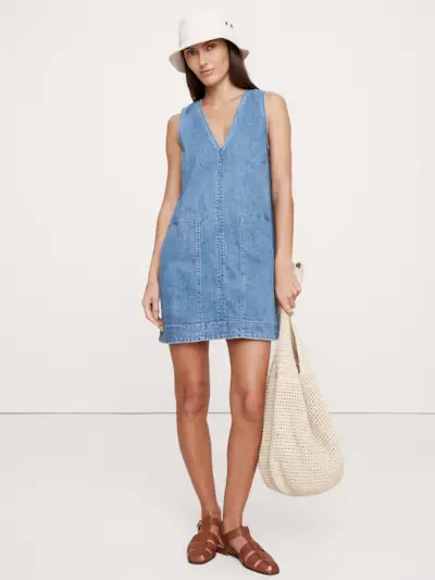 Denim Shift Dress