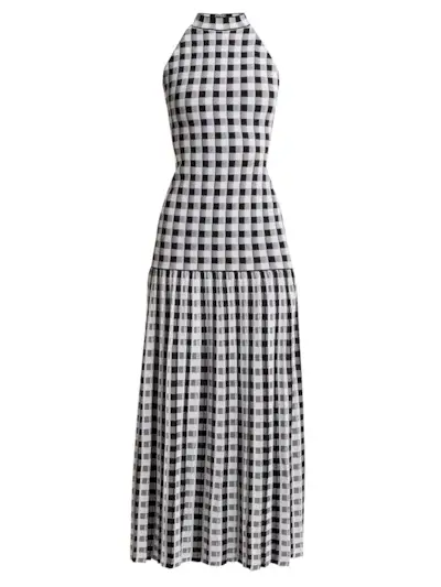 Sonia Rykiel + Knitted Gingham Dress