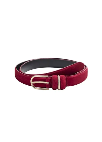 Violeta by Mango + Buckle Leather Belt