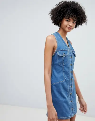 Free People + Wandering Star Denim Mini Dress