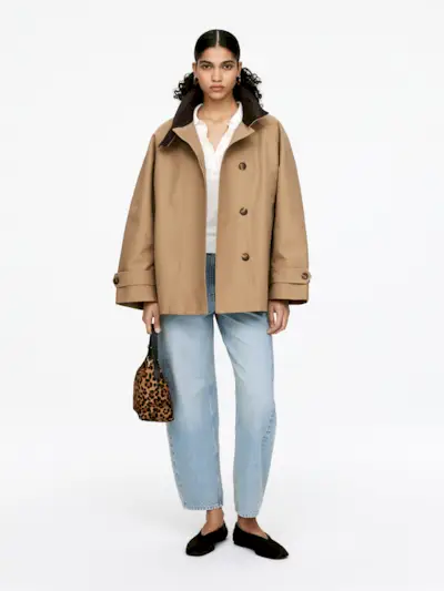 Lined Cotton Jacket – Dark Beige – Women – Arket Gb