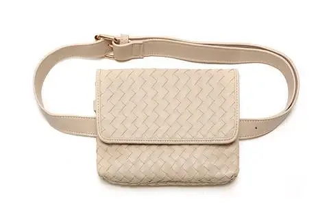 Lulu Dharma + Woven Vegan Leather Hip Pack