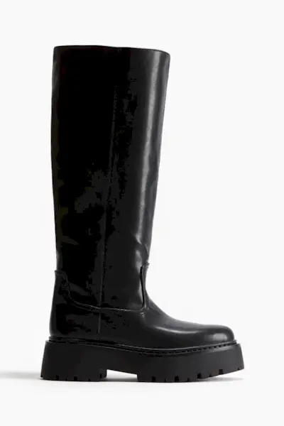 Chunky Knee-High Boots