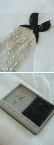 Kristen Bell getting ready for the Emmys