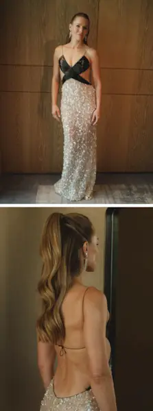 Kristen Bell getting ready for the Emmys