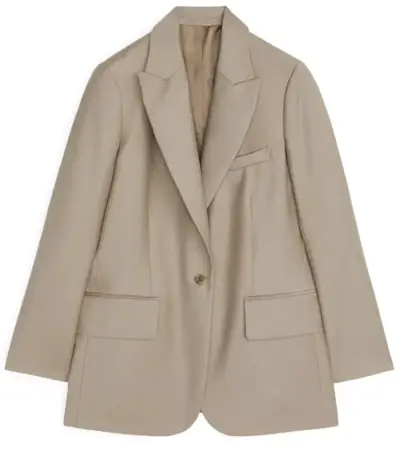 Arket + Fluid Viscose Blend Blazer