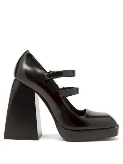 Nodaleto + Bulla Babies Patent-Leather Mary Jane Pumps