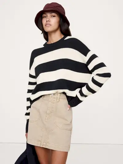 Oversized Midweight Cashmere Crew-Neck Sweater