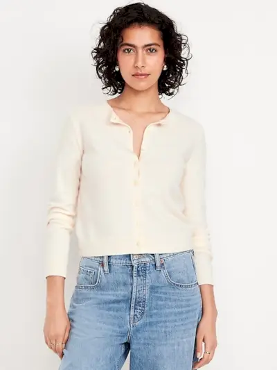 Sosoft Cropped Cardigan Sweater