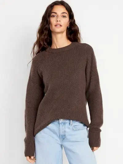 Sosoft Crew-Neck Tunic Sweater